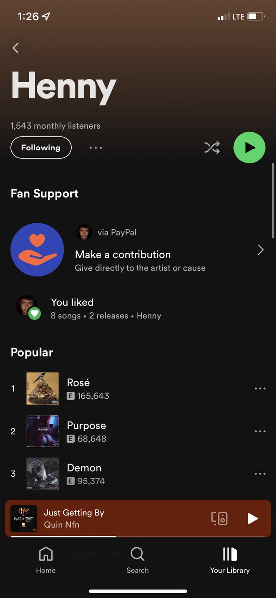 740Henny's tweet photo. Thank you all who’s streaming my music 🙏🏻❤️ let’s try and keep this momentum 👀💯 more stuff on the way soon I promise 👌🏼 https://t.co/4LvQZ4OkaS