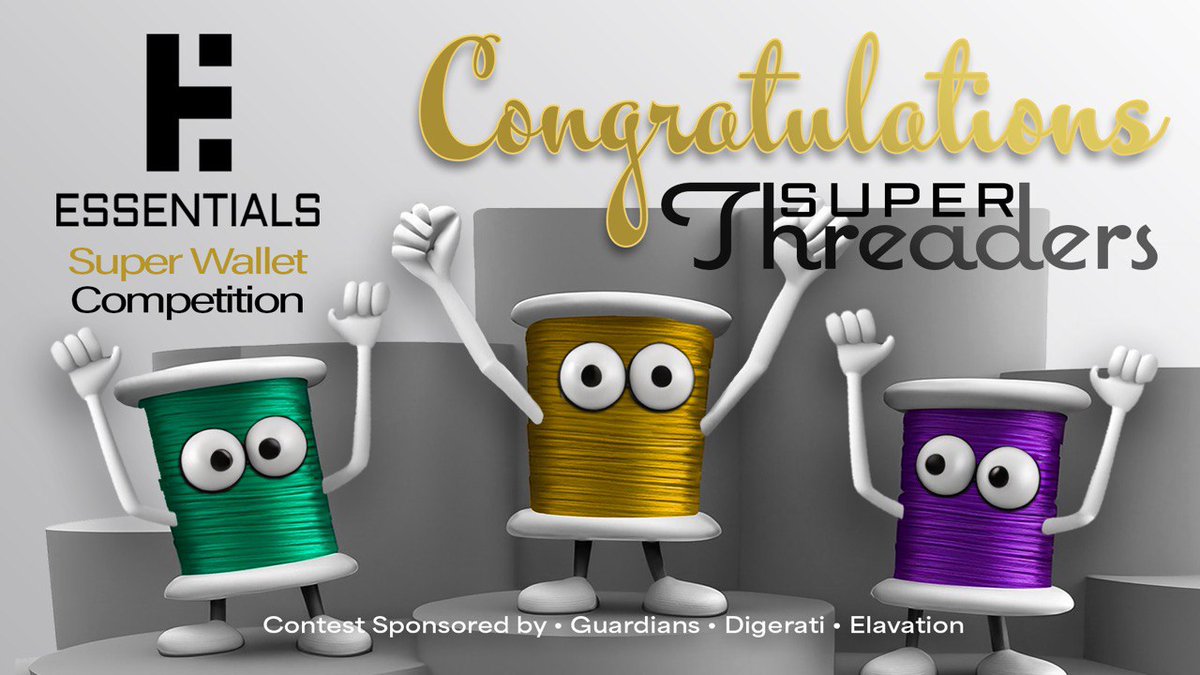 We would like to express our gratitude to all those who participated in the <a href="/Web3essentials/">Essentials Web3 Wallet</a> X thread competition. 🙏

We received some very impressive entries, unfortunately everyone could not win. 🏆

The results are as follows 👇