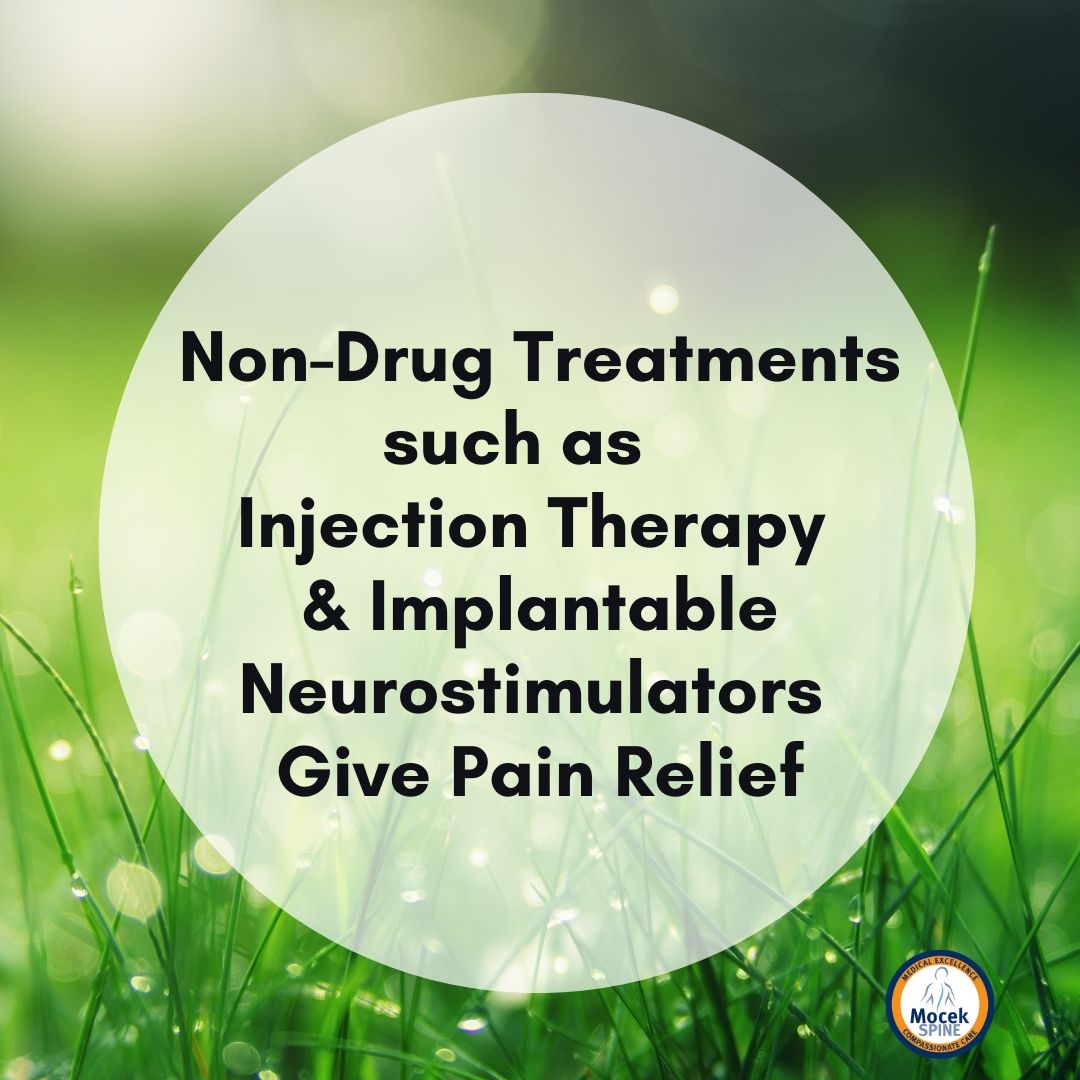Chronic pain is a common symptom of cancer, and it can be managed with medication and non-drug therapies.⁣⁣ ⁣⁣ Non-drug treatments such as #injectiontherapy and #implantableneurostimulators can give even more #painrelief. ☎️ | (501)-224-4001 💻 | mocekspine.com
