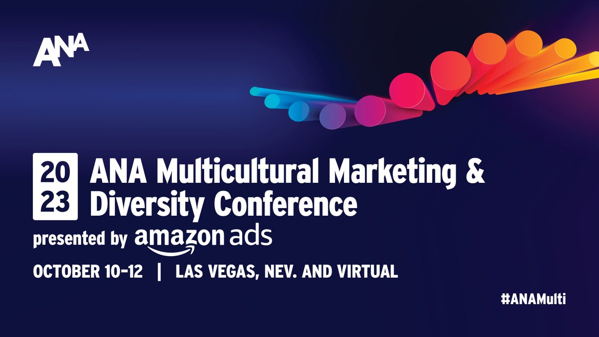ANAmarketers's tweet photo. Marketers know an emphasis on DEIB is the key to growth. That's why you need to join the ANA Multicultural Marketing and Diversity Conference #ANAMulti and have direct access to the brands leading this change: https://t.co/uKt7ij2u4l https://t.co/MyoEUOBWP6