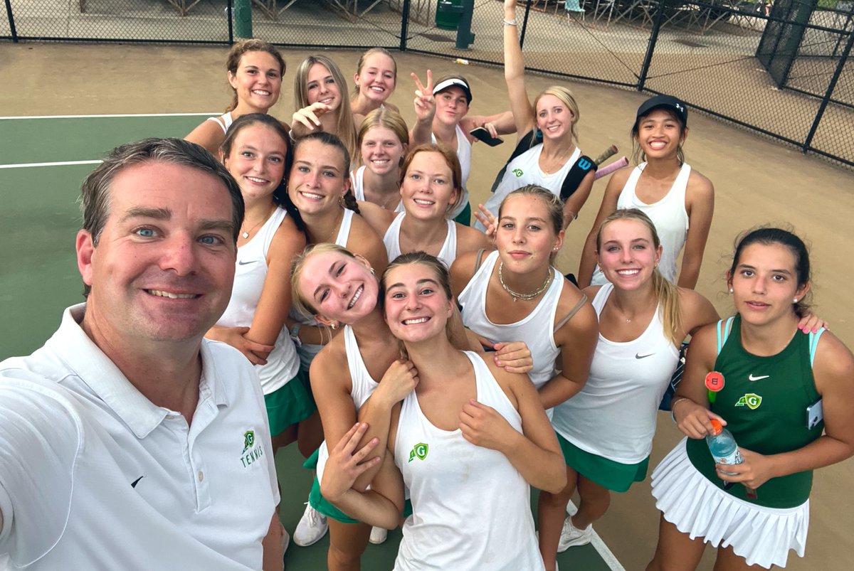 Tennis_cghsnc's tweet photo. Women’s Tennis Final:  Cardinal Gibbons 9, St. David’s 0.  Gibbons improves to 6-0 with the shutout victory. https://t.co/KeN4SPHNZZ