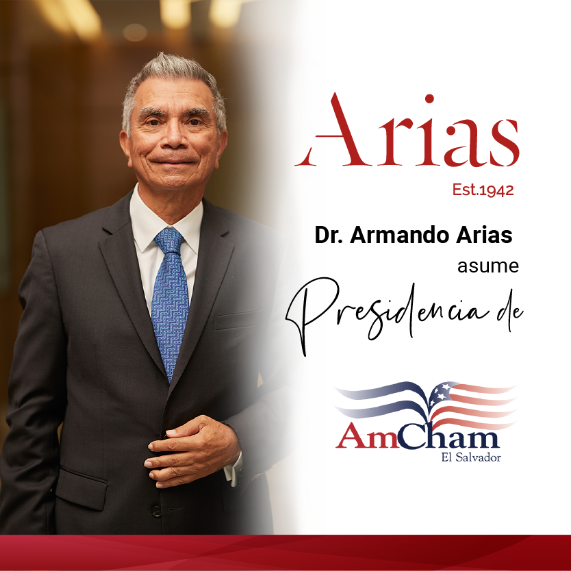 AriasLawFirmCA's tweet photo. Muchas felicidades a nuestro Chairman, Dr. Armando Arias quien en este día asume el rol de Presidente de la Cámara Americana de Comercio de El Salvador. (@AmChamSal)
https://t.co/smpmi8dHdE
#SiempreArias #OneStepOneStop https://t.co/dJzBWMFeEg