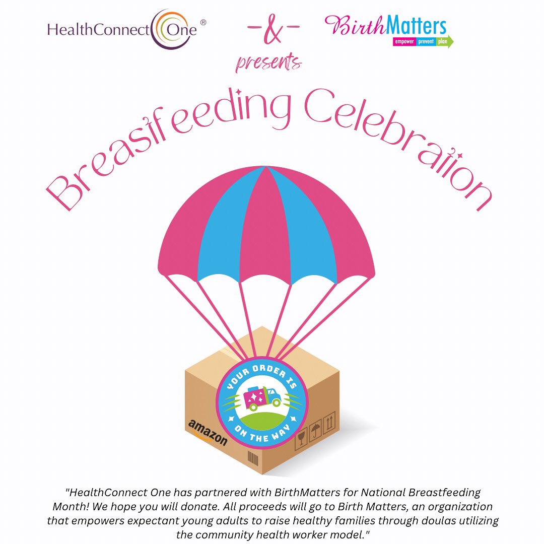 This year's National Breastfeeding Month has been wonderful. As the month comes to an end the celebration doesn’t have to stop. HealthConnect One has partnered with BirthMatters to keep celebrating Breastfeeding Month with an Amazon Wishlist. 

Click the Link in our Bio 🤩