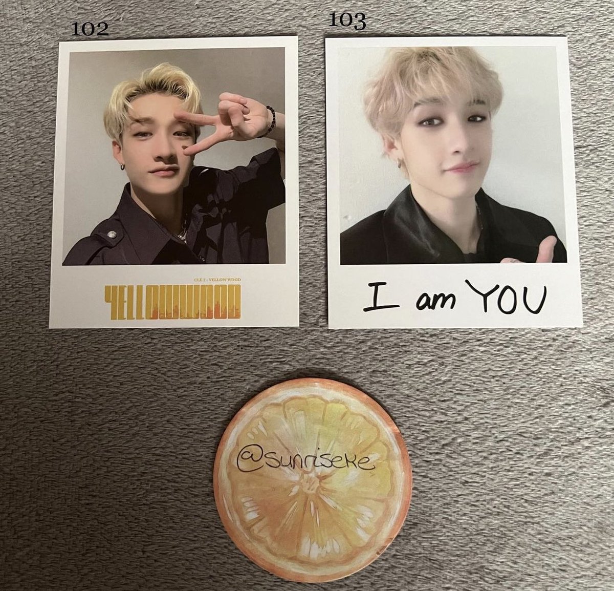 sunriseke's tweet photo. Wts only

Stray kids bangchan han jisung

(Numbers are only a ref for me)

51&amp;52 is £9 each, rest is qyop

Taiwanese Polaroid photocard benefits too high five yellowwood I am you albums (Taiwanese items can be sold with/without albums)

Proofs on my ig same @ https://t.co/q0lBH2gxWS