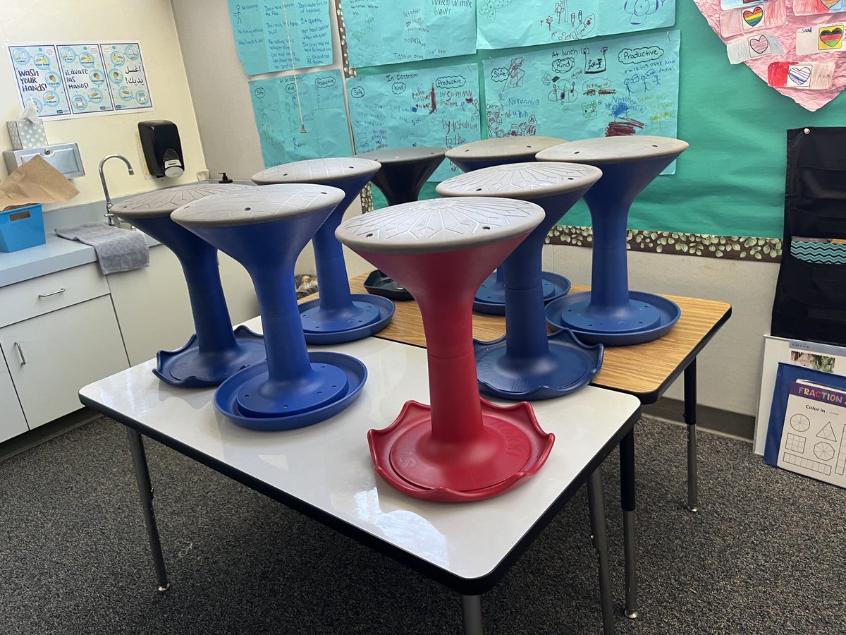 This might not look like much, but it means a lot to me. I have never asked my students to put these stools up on cleaning nights, yet they do it every time. I owe a big thanks to ⁦<a href="/NarancaMustangs/">Naranca Elementary School</a>⁩ second grade team for developing this kind skill. ⁦<a href="/CajonValleyUSD/">CajonValleyUSD</a>⁩