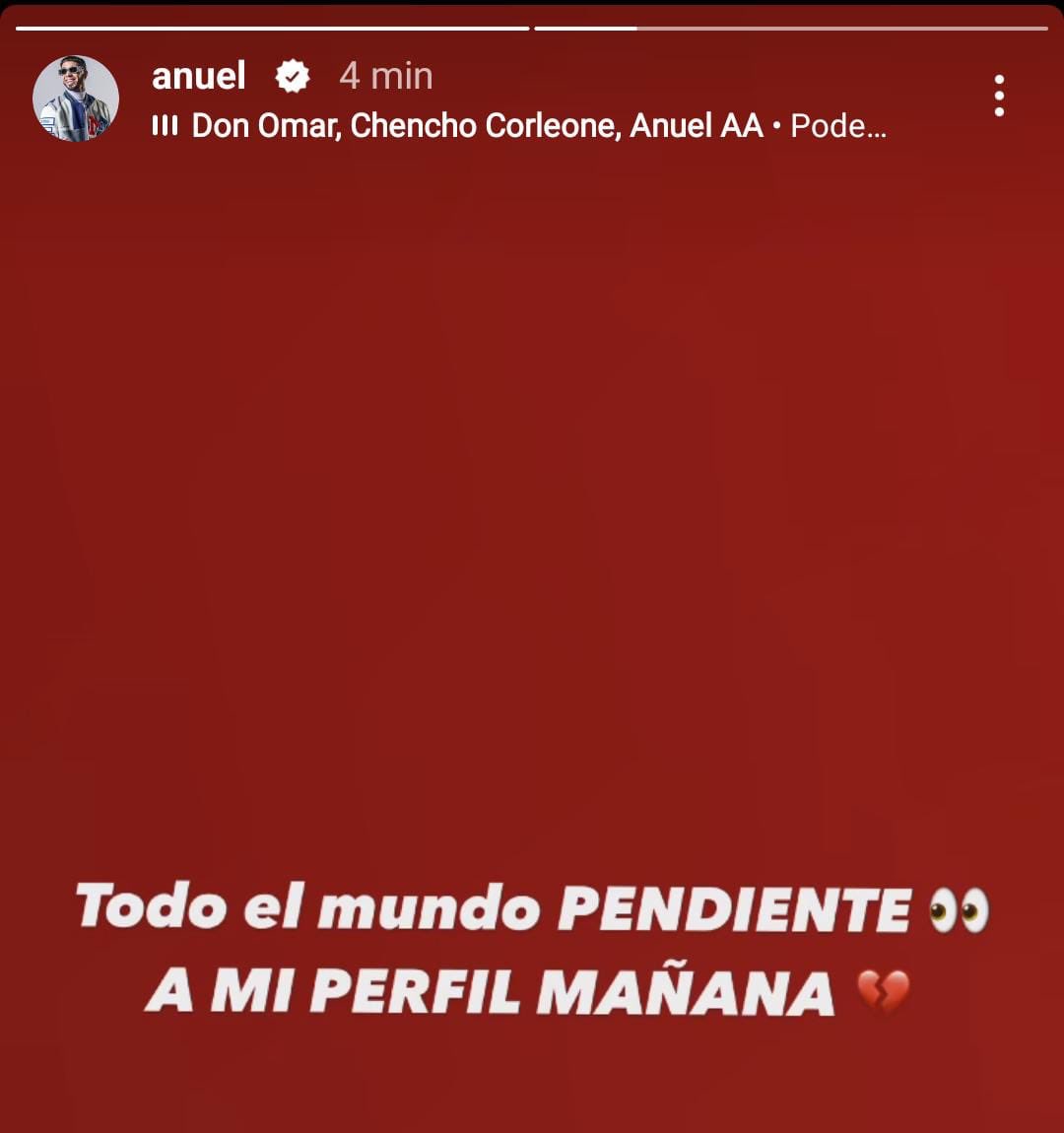 ANUEL TIENE ALGO QUE ANUNCIAR MAÑANA 👹💔