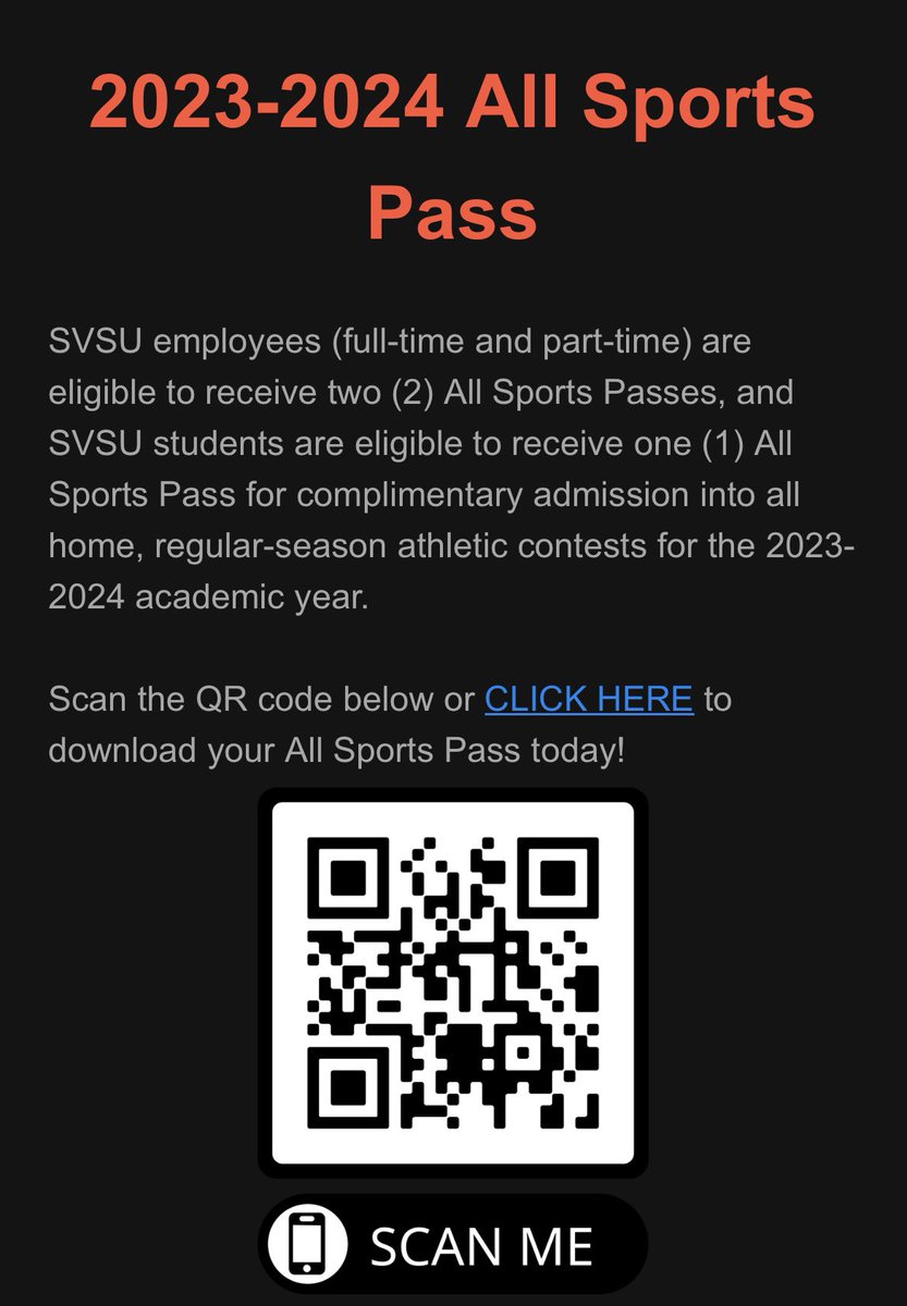 SVSU is transitioning to a Clear Bag Policy for home football games, effective this week. If you’re an employee or student of SVSU, don’t forget to download your All Sports Pass. Your safety is our priority! #SVSUSAFE