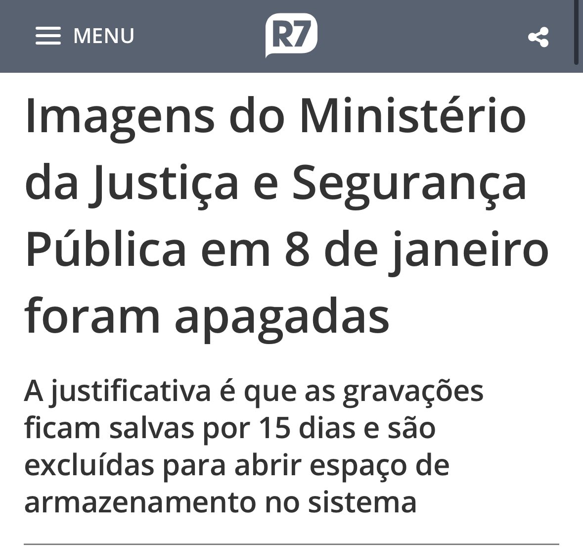 Maubmarcon's tweet photo. Se isso se confirmar, fica evidente que Dino no mínimo se omitiu em 08/01 e deveria ser preso por destruição de provas!
Quem ainda duvida que a fatídica “tentativa de golpe” não foi uma farsa? https://t.co/q9OgbtYmqx