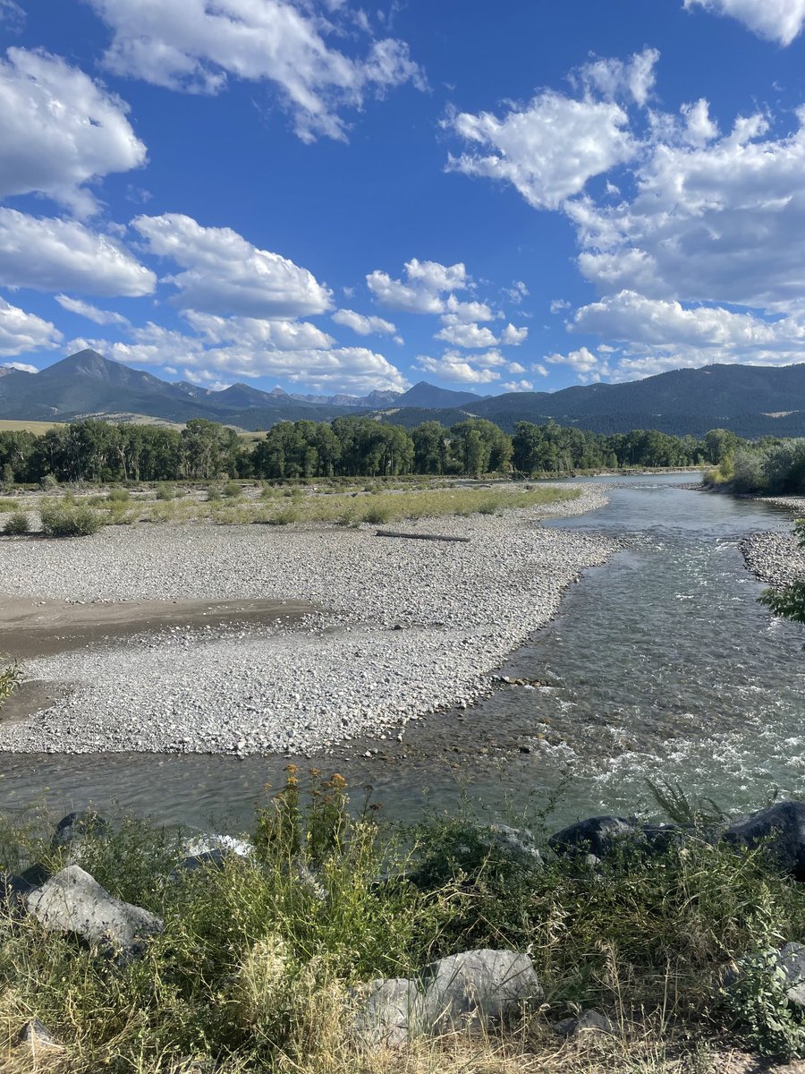 Walking home from school along the Yellowstone River in beautiful Livingston, Montana. #Yellowstone #BackToSchool #ProtectOurHome #CleanAirKids #Clean&Healthful ⁦@SenatorTester⁩ ⁦@mnootz⁩