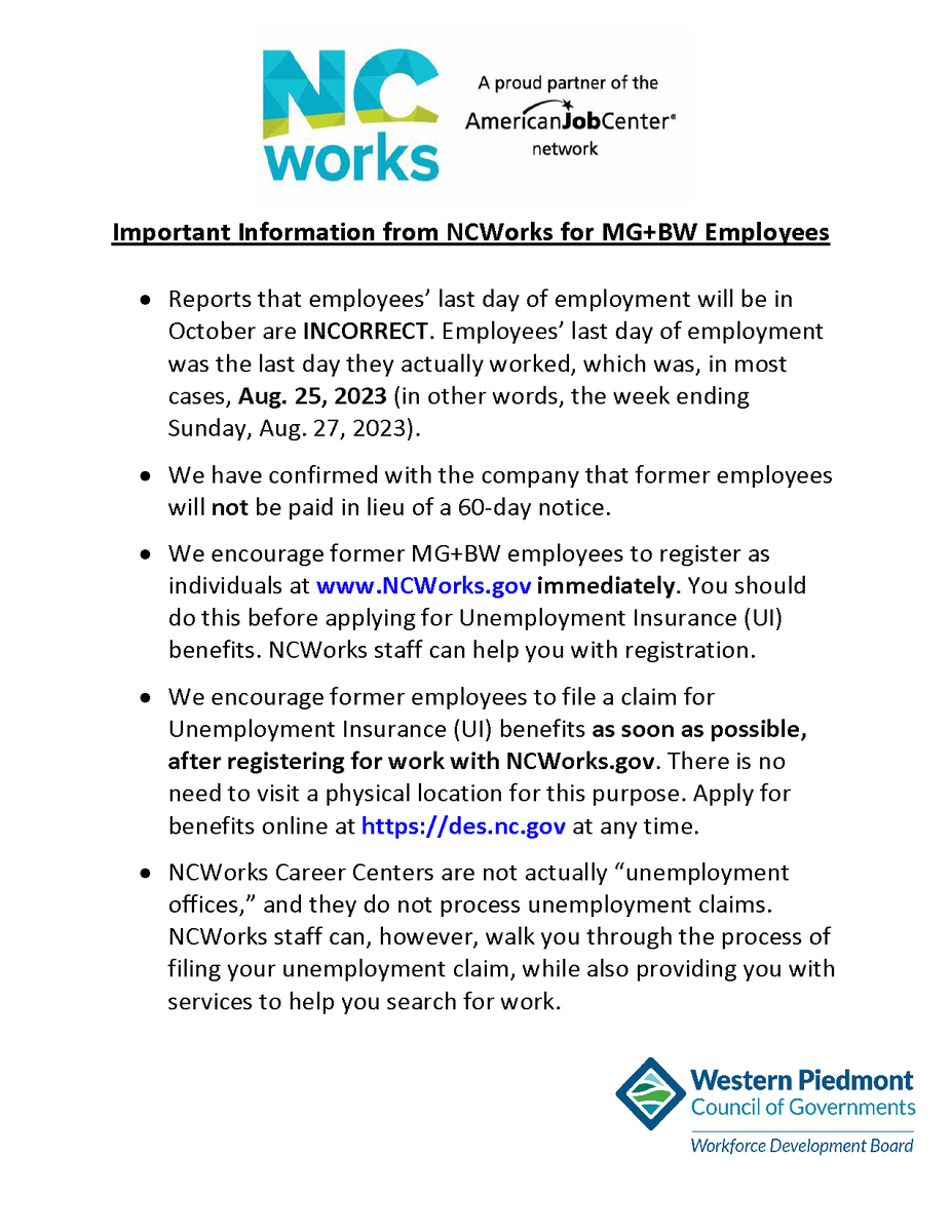 Western Piedmont COG tweet media
