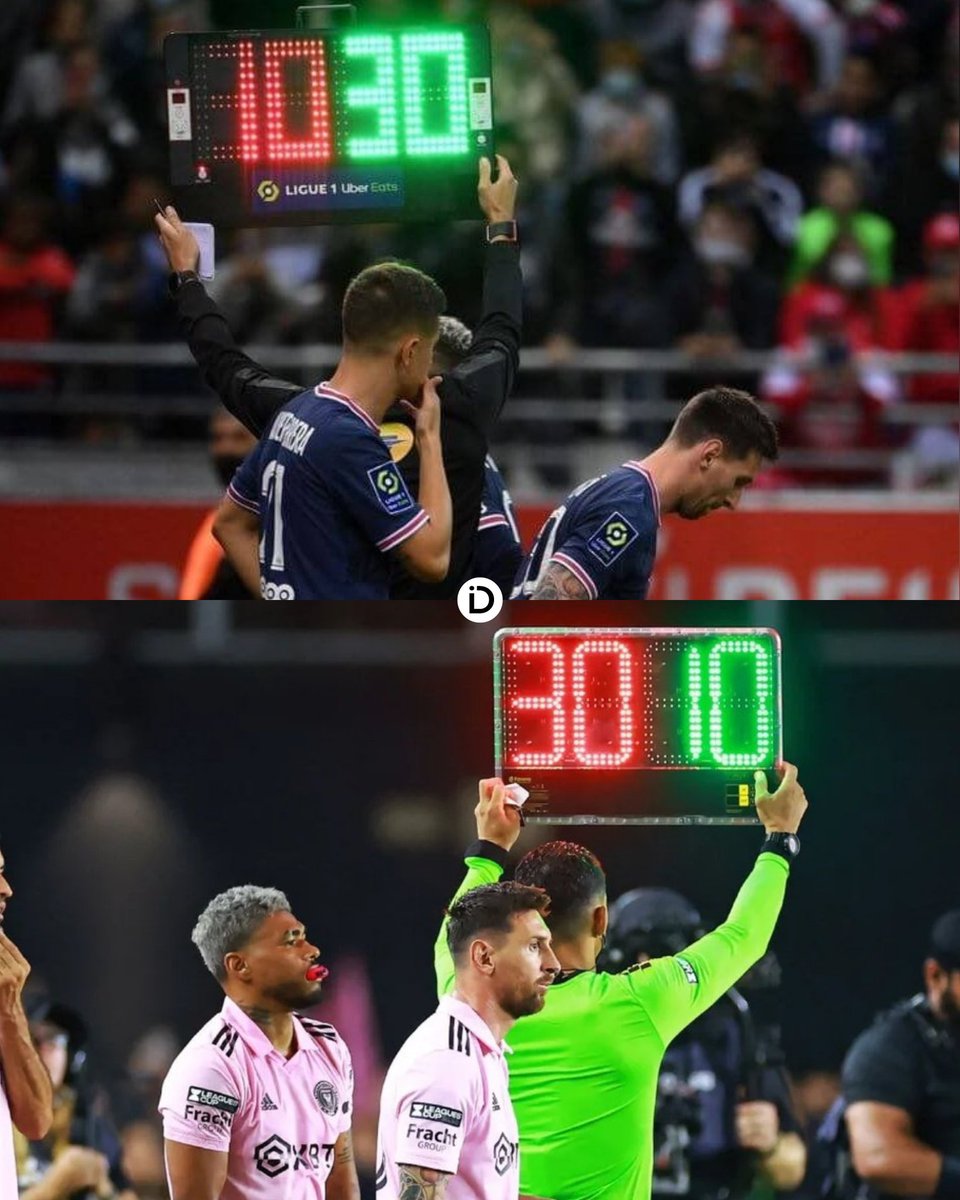 DataInvicta's tweet photo. 🇨🇵 Messi debutó hace exactamente dos años en PSG, con la 30, reemplazando al 10.

🇺🇸 Este año, debutó en Inter Miami, con la 10, reemplazando al 30.

✅ Volvió a su histórico número y volvió a su histórica sonrisa. Tremendo. https://t.co/UuSGKhIipG