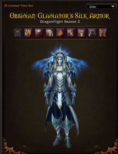 This season has some sick asf elite sets, going to complete priest and then go for mage as my last