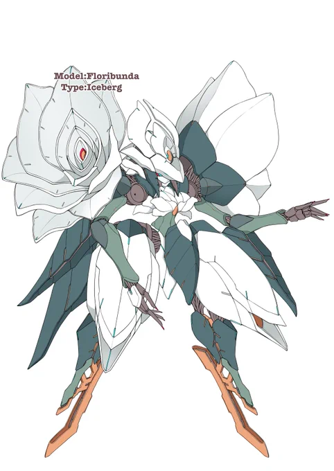 お花ロボットバラ科シリーズ!赤!黄!白!青!勢揃いだ!色んな姿があるうちのバラを見て欲しい〜! 