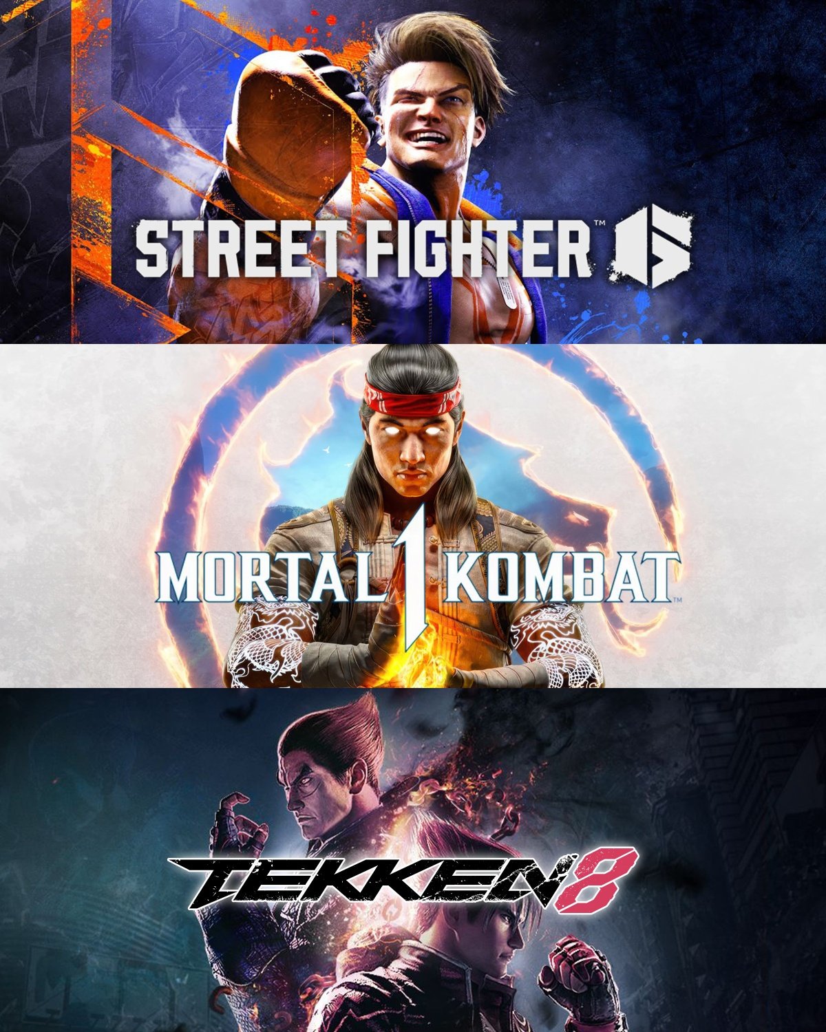 MissDeusGeek on X: Can you believe it?! Mortal Kombat 1, Street Fighter 6  AND Tekken 8 (potentially) all in the same year?!! 🤜🤛 Let's Go!!   / X