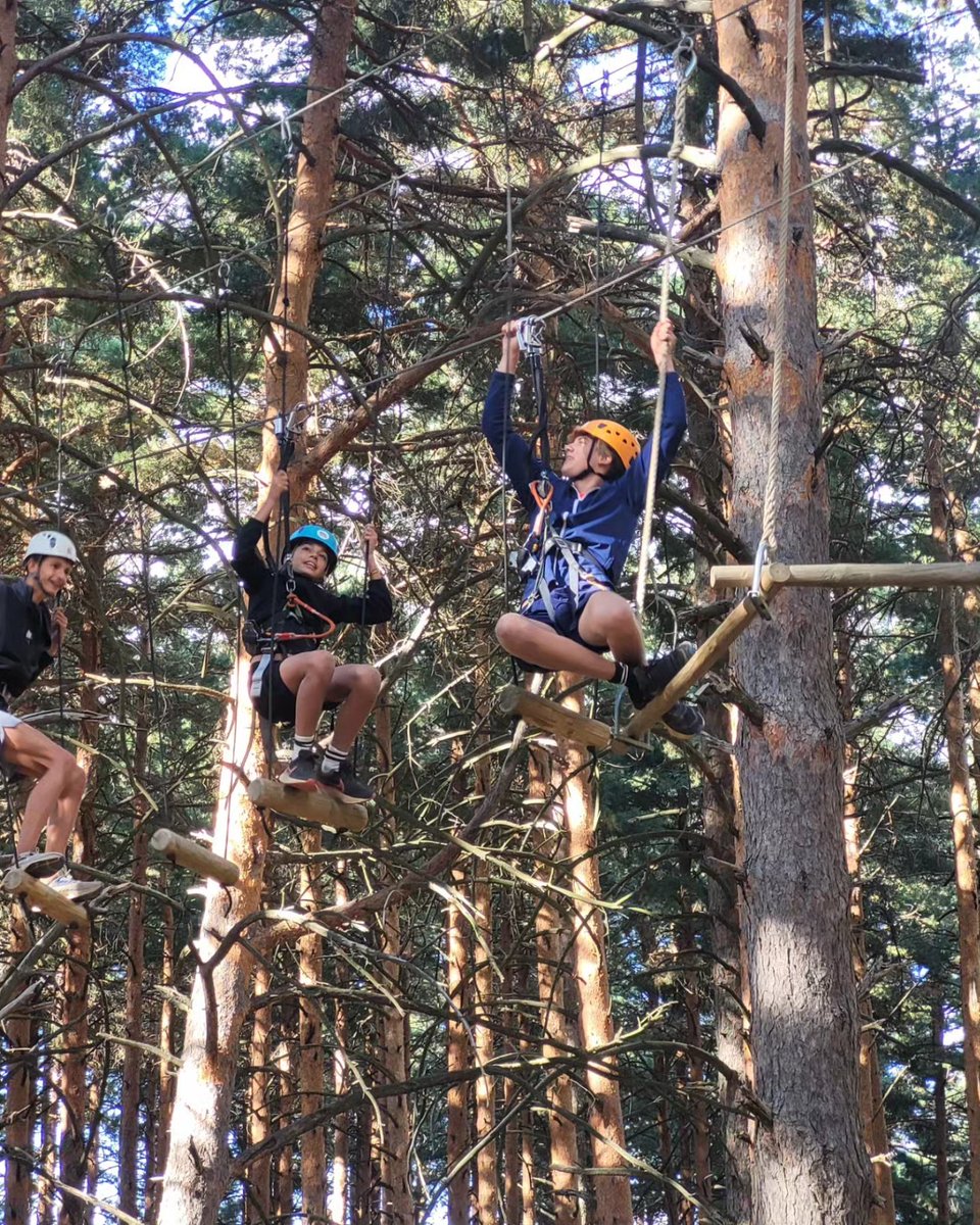 Gran tarde de Parque de Aventuras en La Pinilla 💪💪💪