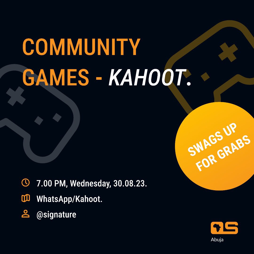 "🎉 Exciting news! 
Join us for an open-source game extravaganza 🎮📚 

Swags up for grabs🚀

How well do you know Open Source and Tech ??? 

Let's have a blast testing our knowledge together.

#TriviaFun #CommunityGaming #opensourceabuja 🥳🎉🎊
#osca