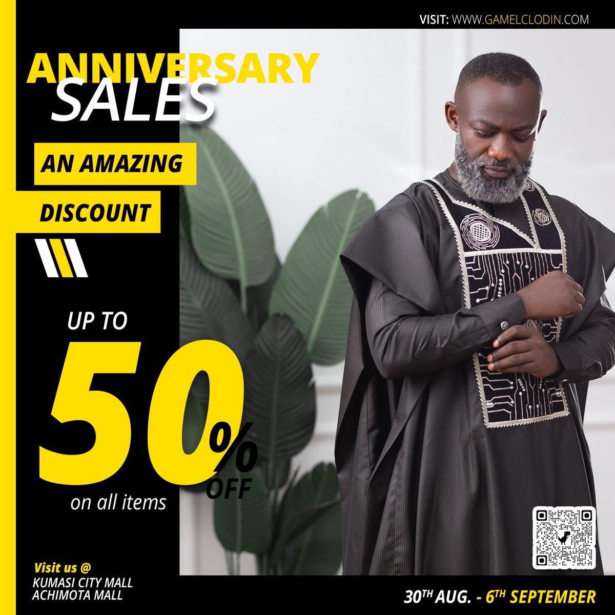 Gamelclodin's tweet photo. 10-year Anniversary 🤩🍾 SALE❣️❣️

As a gesture of gratitude we are offering up to 50% discount on all items at @Gamelclodin . 

Locate us in Accra at @Achimotaretailcenter ,  
Kumasi,  at @kumasicitymall 

#bugagirl #discount #earthquake #bubagirl #viralvideo https://t.co/8f4ZubuOrM