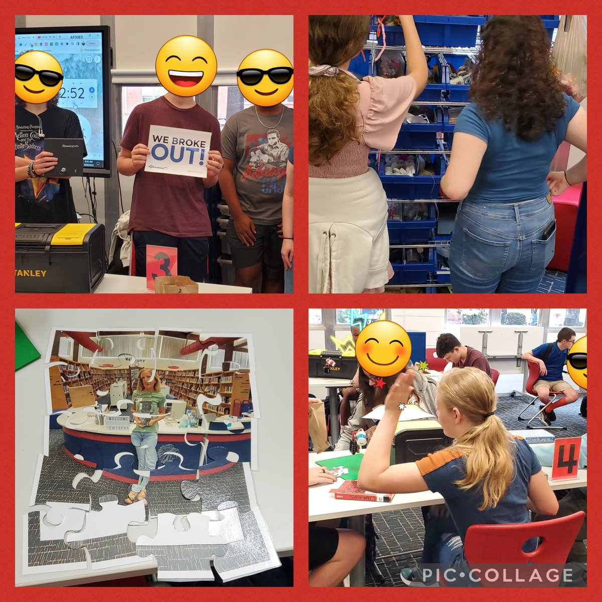 Off to a great start <a href="/KempsvilleHSLMC/">KHS  Library</a>! English 9 Library Orientation with a #Breakout led my my awesome partner. Thanks 4 the warm welcome <a href="/KHS_Chiefs/">Kempsville Chiefs</a> ! <a href="/VBLA_LMS/">VBLA LMS</a>