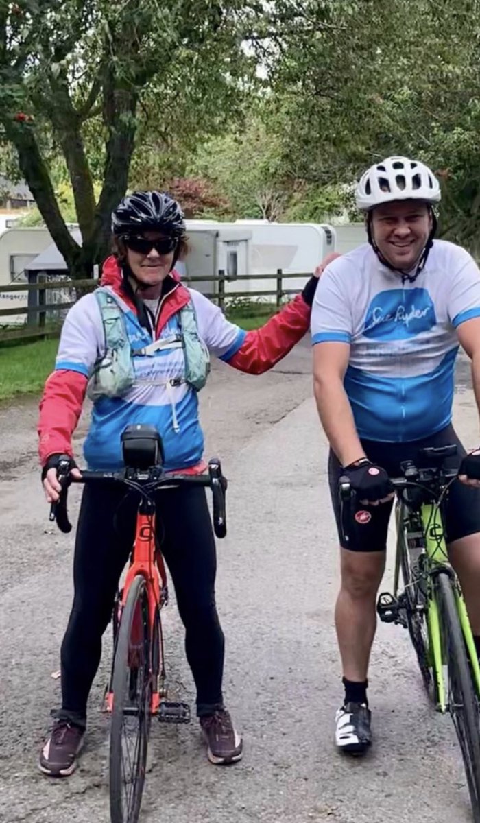 Everyone at the club would like to congratulate Elliott and Mandy on completing their 800(!!!) mile cycle to the Orkney Islands over the weekend. 🚴

An incredible achievement and over £2,000 raised for <a href="/Sue_Ryder/">Sue Ryder</a>. 🩵

Just Giving link: shorturl.at/chCKY