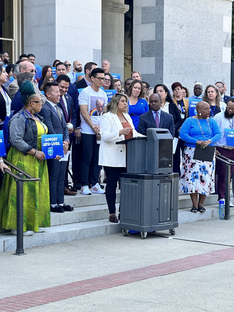 We are proud to join @eqca & many other partners from around California for #AdvocacyDay at the state Capitol. We are determined to stand for the rights of students of all races, backgrounds, sexual orientations, and genders to feel safe, supported, and affirmed at school.