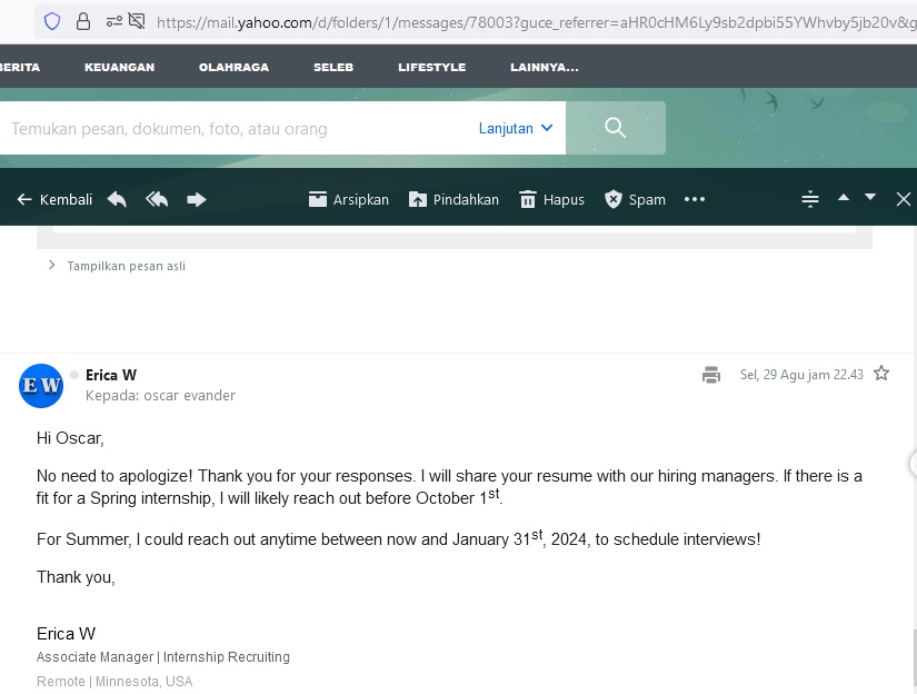 oscarleonnn's tweet photo. I can't believe my eyes...after getting reached by recruiter...I feel I get more energy and enthusiastic after my resume has been reviewed by her..If I got a job in USA..this will be my new life and my journey will be begin as soon as possible.
#life #experience #interview https://t.co/y1e95zyrF6