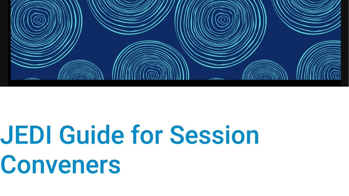 👋 Hi #AGU23 SY SESSION CONVENERS: As you finalize your lineups this week, we urge you to thoughtfully plan on integrating justice, equity, diversity &amp; inclusion (JEDI) into your <a href="/theAGU/">AGU (American Geophysical Union)</a> sessions, here's guidance on how: connect.agu.org/scienceandsoci…