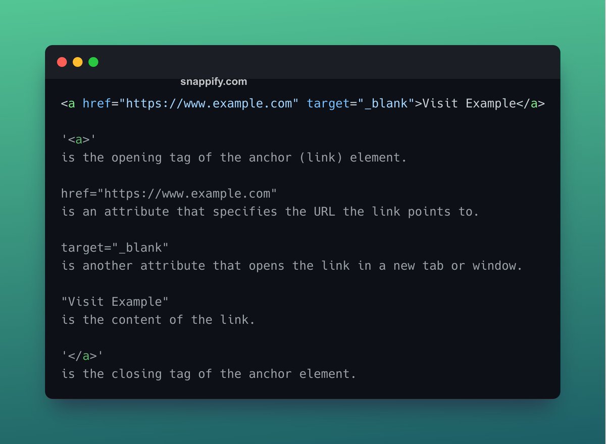 thcodes_'s tweet image. 🔍 Day 2 of #WebDevDaily: Today, let's dive into HTML elements! Each element consists of an opening tag and a closing tag. Within the opening tag, you can define attributes and their corresponding values. Between these two tags, you'll find the content of the element. #HTML #web