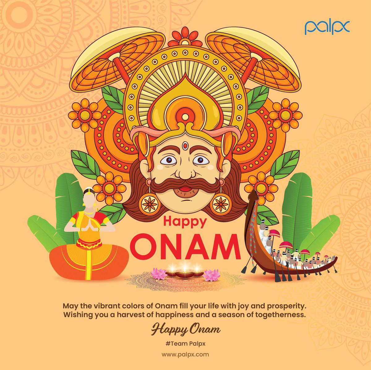 palpx_'s tweet photo. As the spirit of Onam fills the air, Palp sends heartfelt wishes for a day of togetherness, joy, and colorful celebrations.
Happy Onam! K
#Onam2023 #kerala #palpx https://t.co/9n9JFBJ91V
