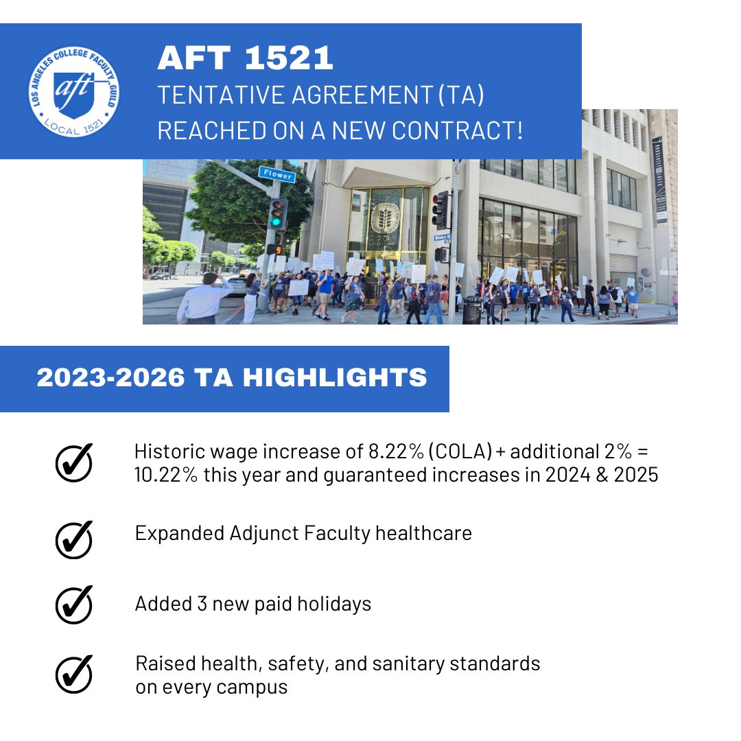 LA College Faculty Guild tweet media