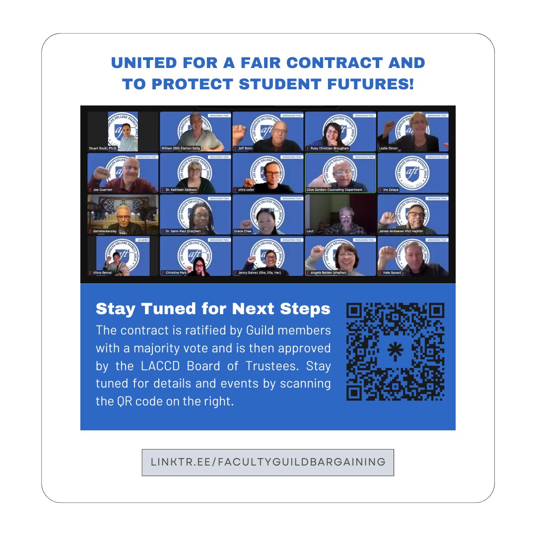 LA College Faculty Guild tweet media