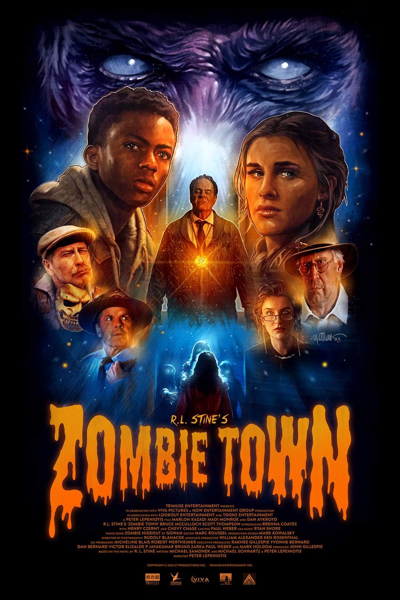 Excited to share a first look at @mctherrien’s official poster for @RL_Stine’s ZOMBIE TOWN! 

@fangoria #zombietown #canadianfilm #zombiemovie