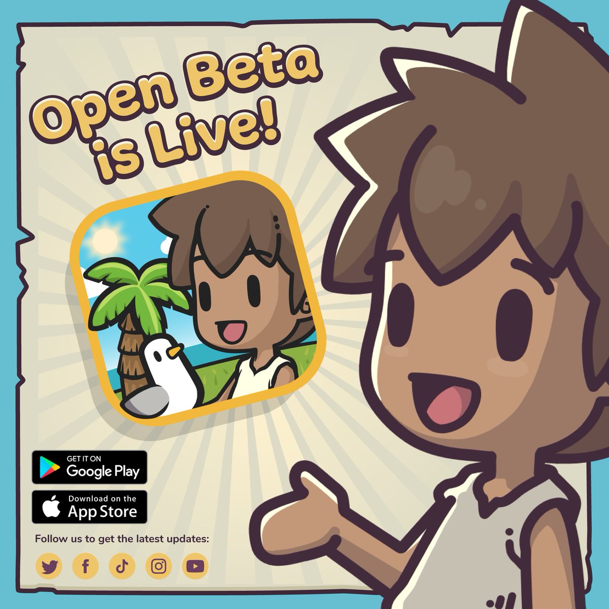 BIG NEWS!!!

Castaways is now officially available to play for everyone on iOS and Android!

After over a year of development, alpha tests, and closed beta, we're excited to open up our beta to everyone beyond our community.
