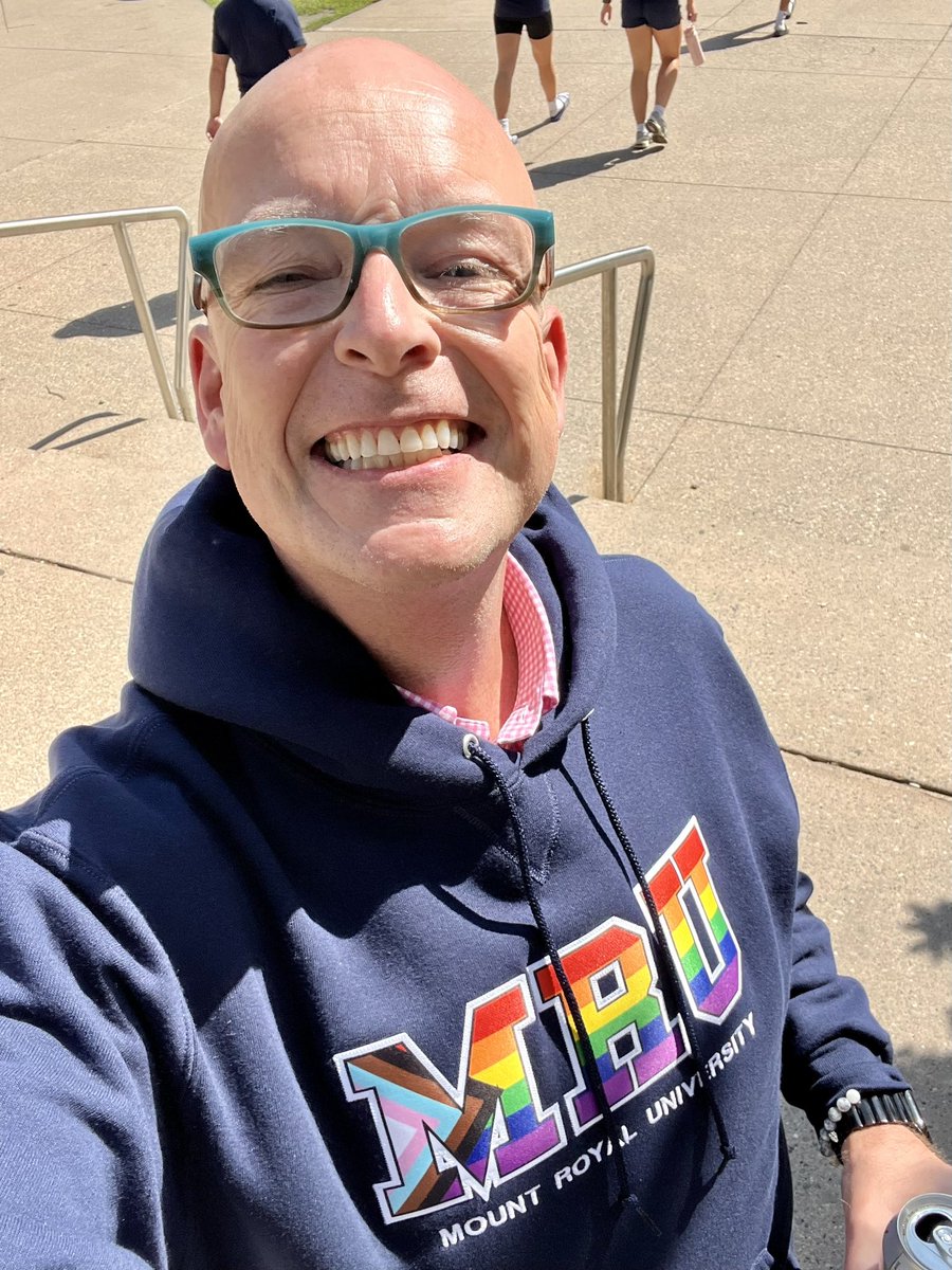 Staff discount day at the MRU Campus Store. I love deal!  Looking forward to YYC Pride. @mountroyal4u
