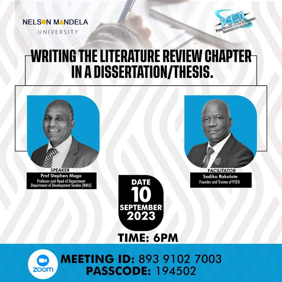 We have a date on the 10th of September 2023 18h00. Dont miss it. Extend the invite 
@MandelaUni
#Past3AMSquad
#Researchproposal
#Academicexcellence
#EducationForAll
#Postgrad2024 #MandelaUni  #masters2024 #PhD2024
@FabAcademic
srakolote.com