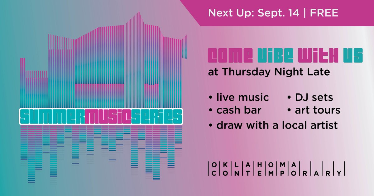 September is just around the corner, which means another round of our Summer Music Series is on the way! Save the date for a night of music, art, drinks and more. 🔊🎨🥂