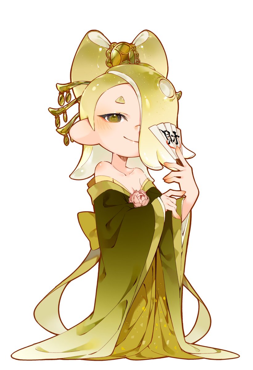スプラトゥーン「#スプラトゥーン3  金色のフウカちゃん～」|兎々のイラスト