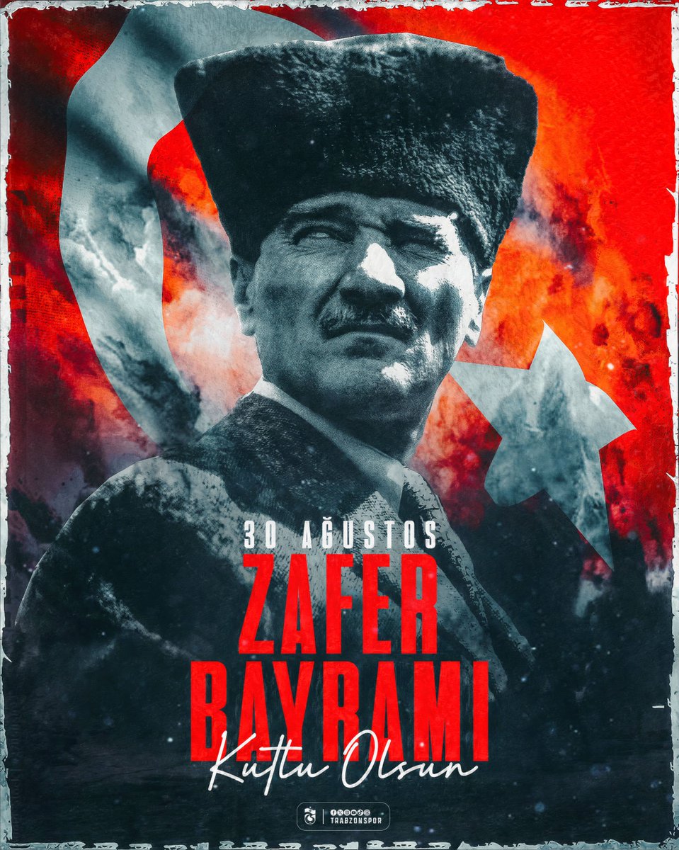 30 Ağustos Zaferi’nin 101. yıl dönümünde başta Gazi Mustafa Kemal Atatürk ve silah arkadaşları olmak üzere tüm kahramanlarımızı saygı, rahmet ve minnetle anıyoruz.

30 Ağustos Zafer Bayramımız kutlu olsun.