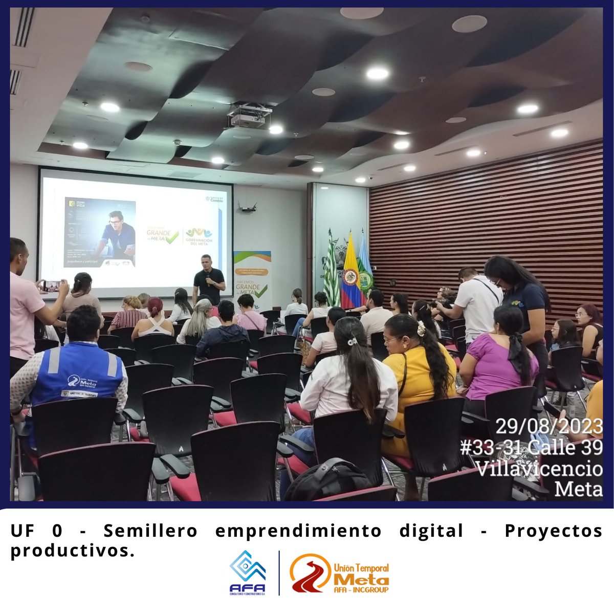UniontMeta's tweet photo. La interventoría realiza seguimiento al taller presencial de semilleros de emprendimiento digital, liderado por MinTic, la Secretaría de Competitividad y Desarrollo Económico del Meta y la Concesión Vial de los llanos.
#MallaVialDelMeta
Foto: Diana Rubio https://t.co/PCrmY6UNsq