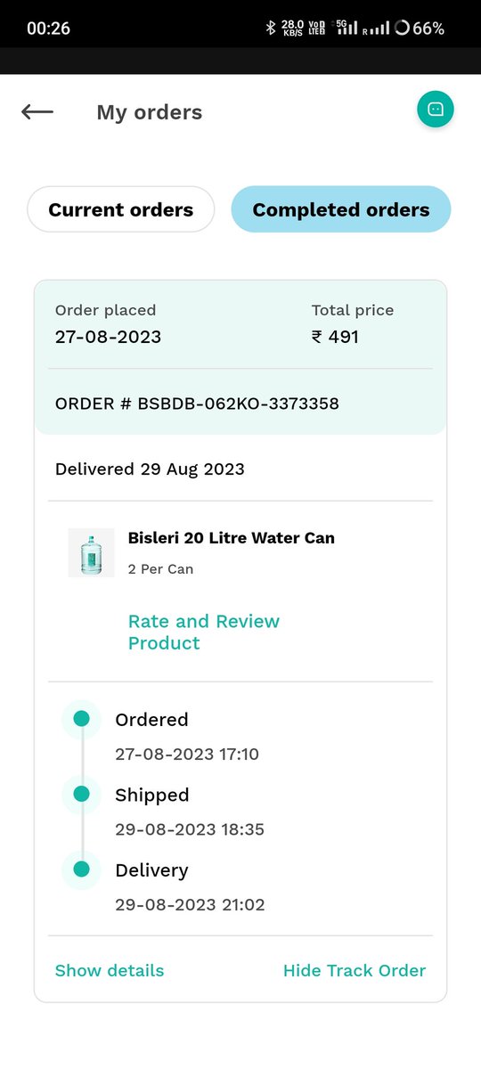 SanketKumar01's tweet photo. @BisleriZone The order has not been delivered! What a pathetic service you provide! And the Bio for your Twitter Account is "Most Trusted"!!!! Seriously????? https://t.co/volCquN5lT