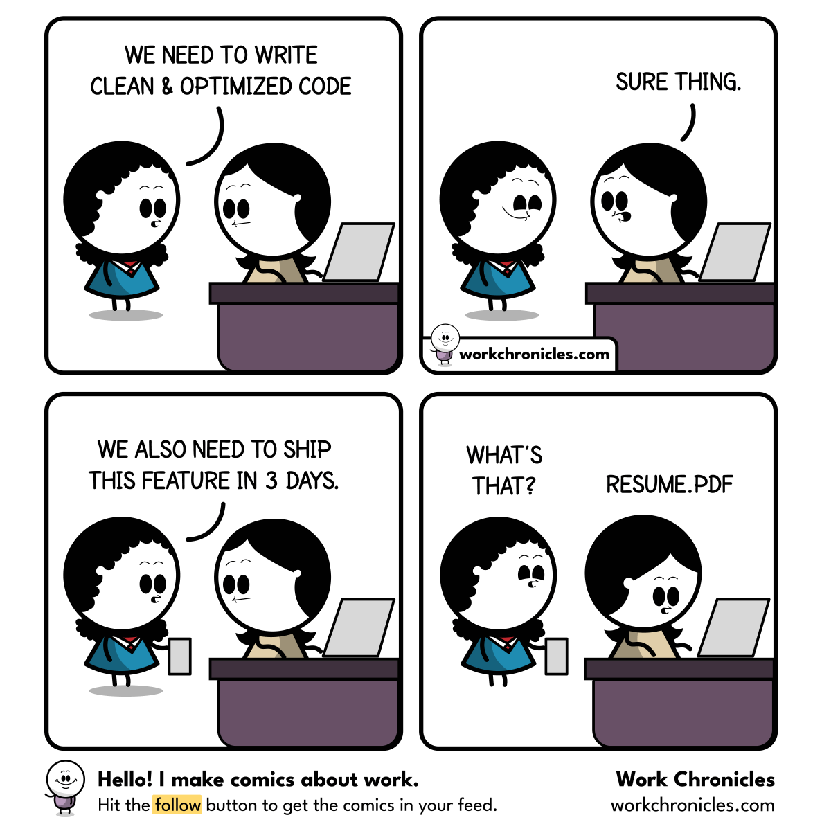 _workchronicles's tweet photo. Clean and optimized code https://t.co/MuD3tS3ZcH