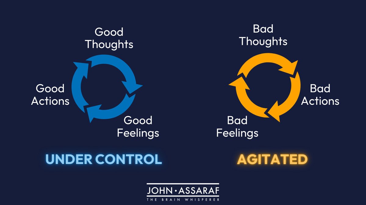 johnassaraf's tweet photo. Rewire your brain to automatically shift to a #positivemindset when the feeling of #anxiety kicks in. Remember, you have control over your thoughts, which determine your actions. Control your mind so you can control your desired results. Retweet if you agree! https://t.co/cXUlfwkPdD