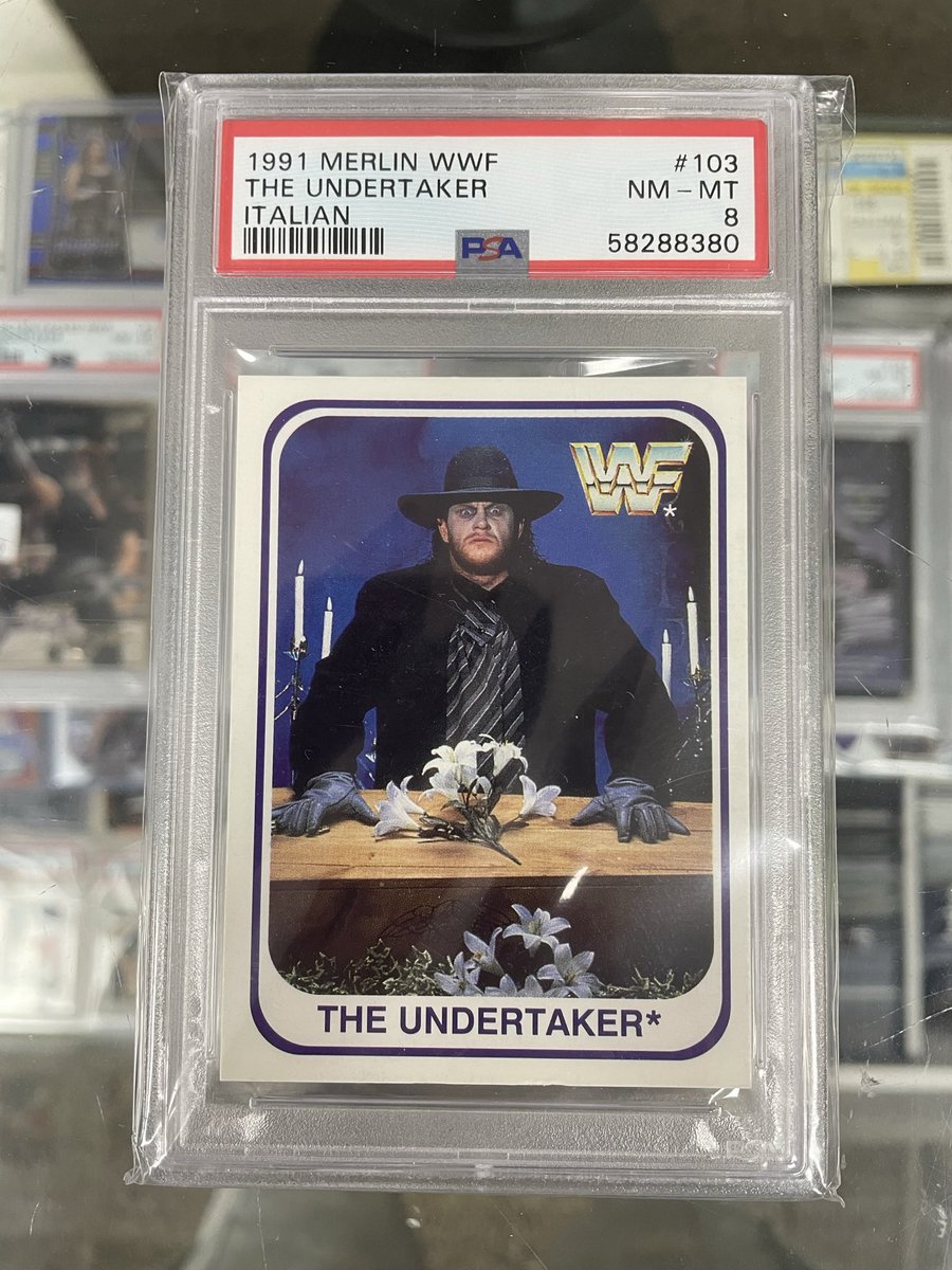 WrestlingGuyPHX's tweet image. We are stocking up our new display case. So much to add. Be sure to stop in and take a look! Open today 11-6pm. 🌵 #wgsphx #wrestling #wrestlingcards
