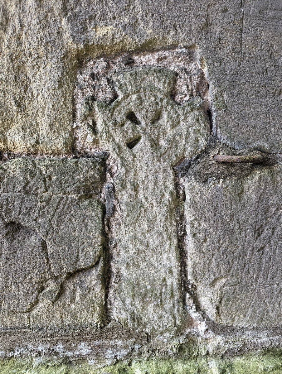 roberrttoa's tweet image. St Andrew&apos;s church, Boynton (East Riding of Yorkshire). West tower C15, remainder 1768-70, probably by John Carr for Sir George Strickland. 

Inset SW buttress of the tower is a standing cross in miniature. I&apos;ve never seen anything like it. Thoughts?