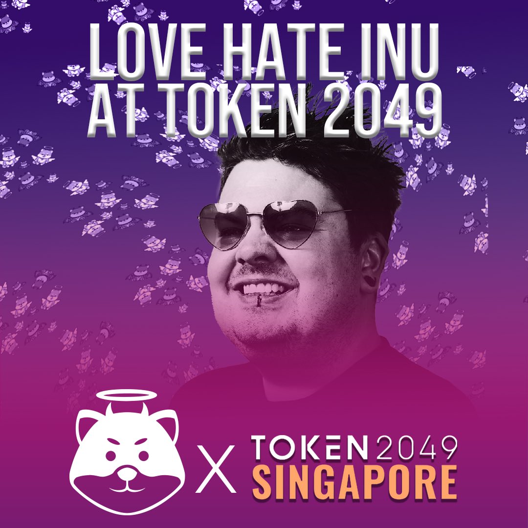 LoveHateInu's tweet photo. We excited to be at Token 2049 with @CoinstoreExc 😍🥳😈😈😈 https://t.co/9OdbJ1Oucu
