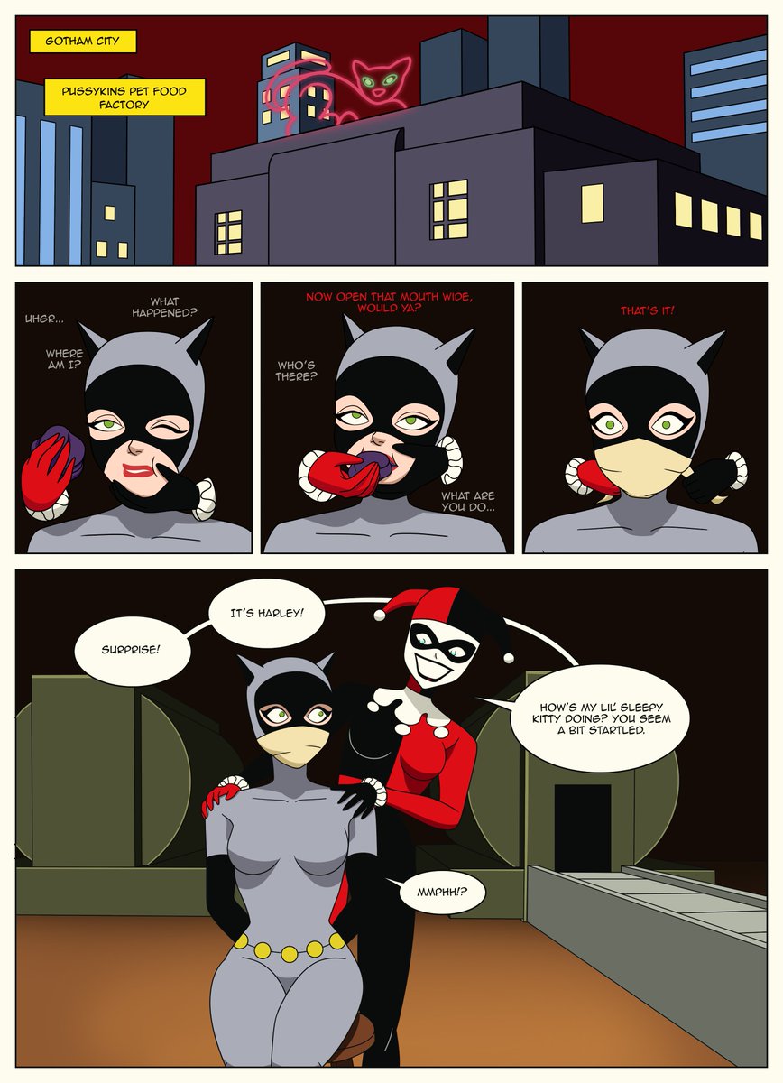 bennypaan's tweet photo. Catwoman taken by Harley Quinn - Scene Fanart 
 
This time I wanted to imagine how would be a scene before the actual scene depicted in the show. I particularly loved the result.

I hope you guys like it 😀 https://t.co/9IWZANjPr7