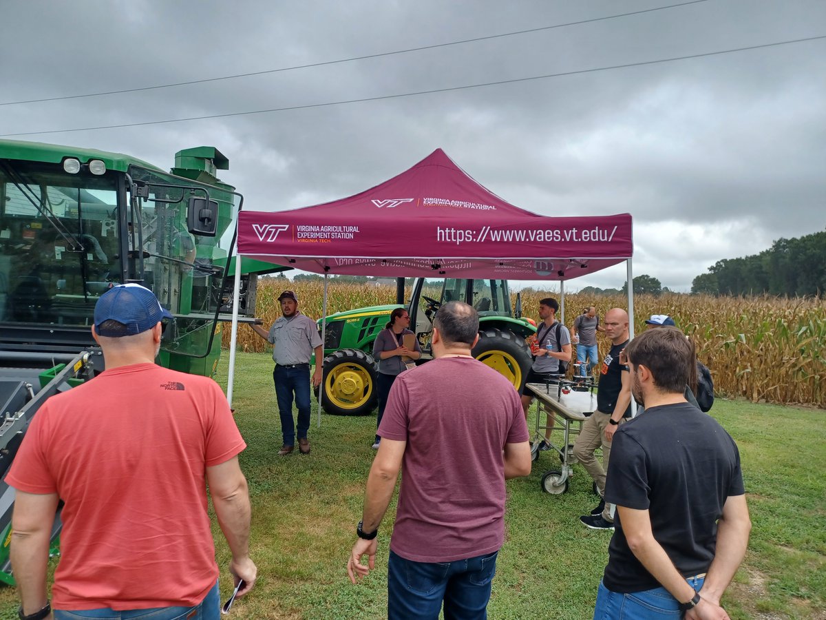 Enjoyed welcoming a second group of Argentinian soybean growers and <a href="/EvonikN_America/">Evonik North America</a> distributors to the center today as we discussed soybean research at <a href="/VT_EVAREC/">Eastern Virginia Ag Research & Extension Center</a>.