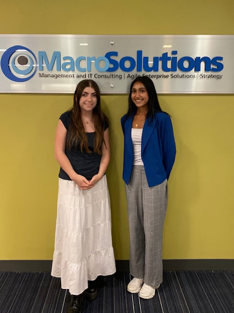 Big thanks to 2023 summer interns Lily Barnes &amp; Teju Gidadhubli! Lily &amp; Teju created and presented on Macro's DEI policy, as well as assisting the marketing and HR departments.