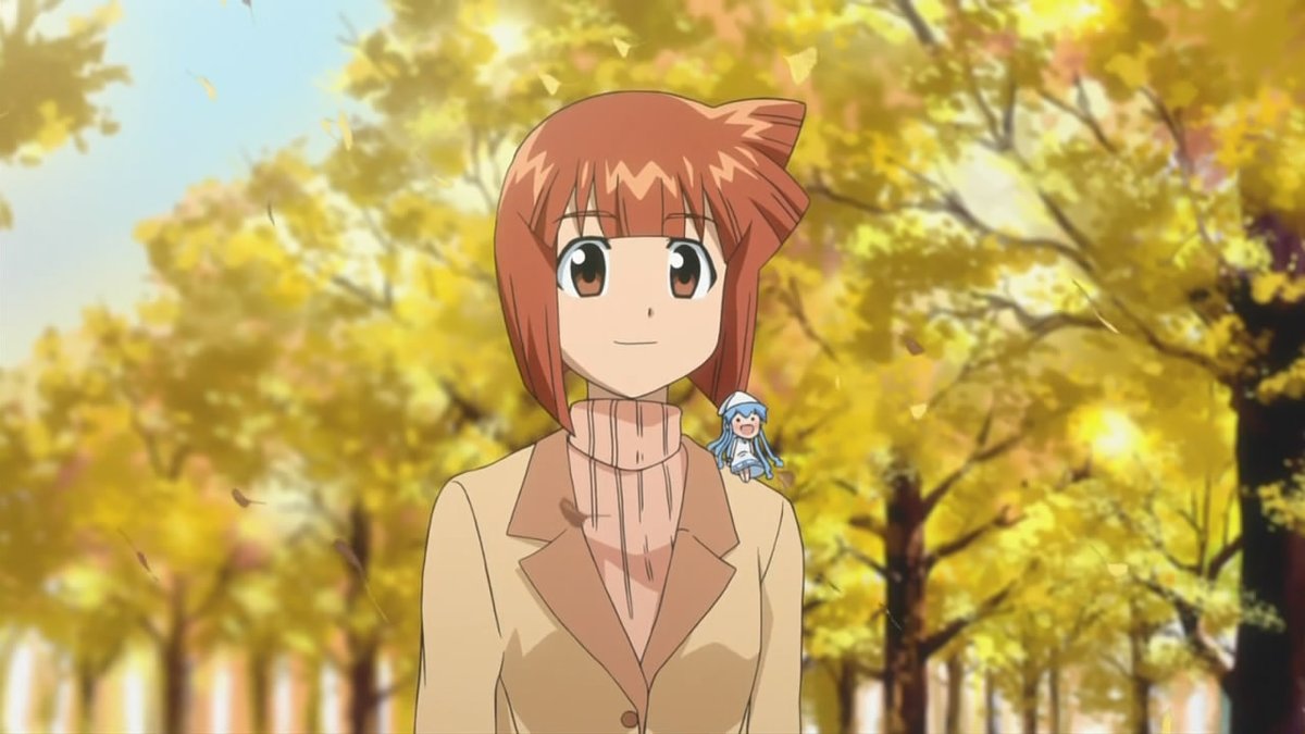 FiguranteNV21's tweet photo. @preguiscreve22 Toda vez que vejo essas fanarts do futuro da Kobayashi e da Tohru, lembro que em Shinryaku! Ika Musume tem uma história especial da versão mini da Ika, que tem justamente esse fim.
Onde ele vive feliz com a Eiko por anos, até que ela morre e Ika por ter longevidade continua viva. https://t.co/YrWimvIZO9