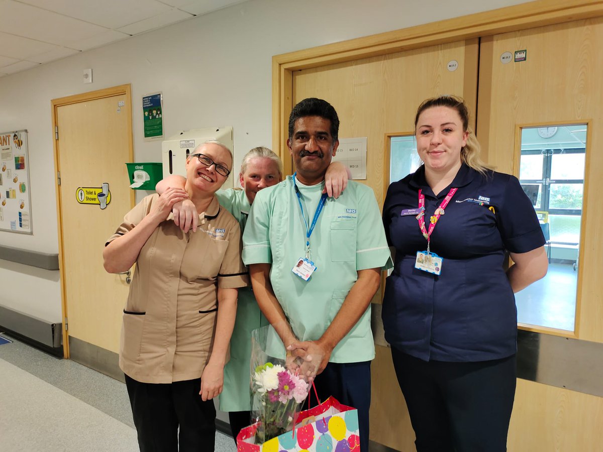 We said goodbye to Sherry today, as he starts his new job in the dialysis clinic at ORC. Thank you for doing a fab job during your time on A2 🥰 #mft