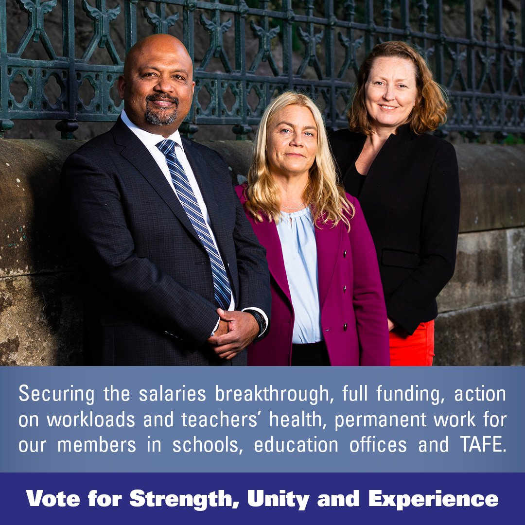 Please ensure you have voted.
Noting it is not compulsory to vote, your vote is even more important than ever.
I seek your support in favour of the strong team I lead. ✊🏾
@AFlohm @tash_watt 
#NSWTFteam2024